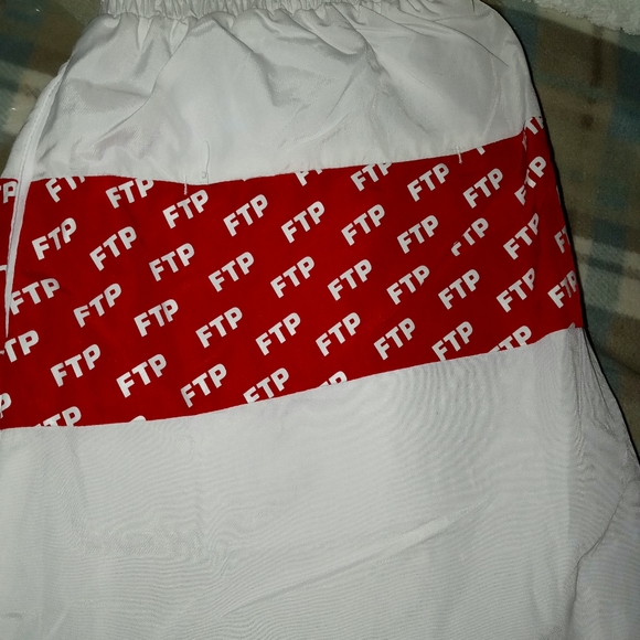 Negotiable FTP (S)White amd Red Track pants - Picture 2 of 5